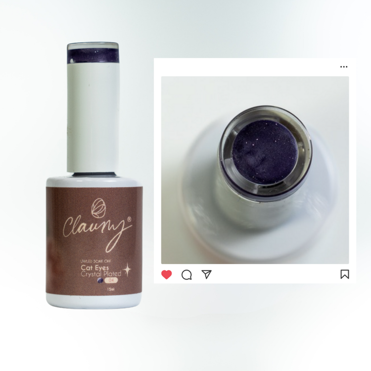 ✨ Colección Cat Eyes Crystal Plated de Claumy – Atracción magnética y lujo visual en tus uñas
