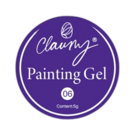 Claumy Ultra Pigmented Painting Gel 06 Violet 5g | Vibrant and Long-Lasting Colors