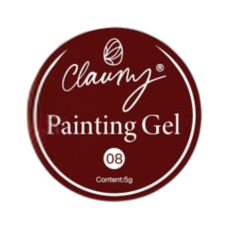 Claumy Ultra Pigmented Painting Gel 08 Brown - 5g | Vibrant and Long-Lasting Colors