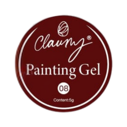 Claumy Ultra Pigmented Painting Gel 08 Brown - 5g | Vibrant and Long-Lasting Colors