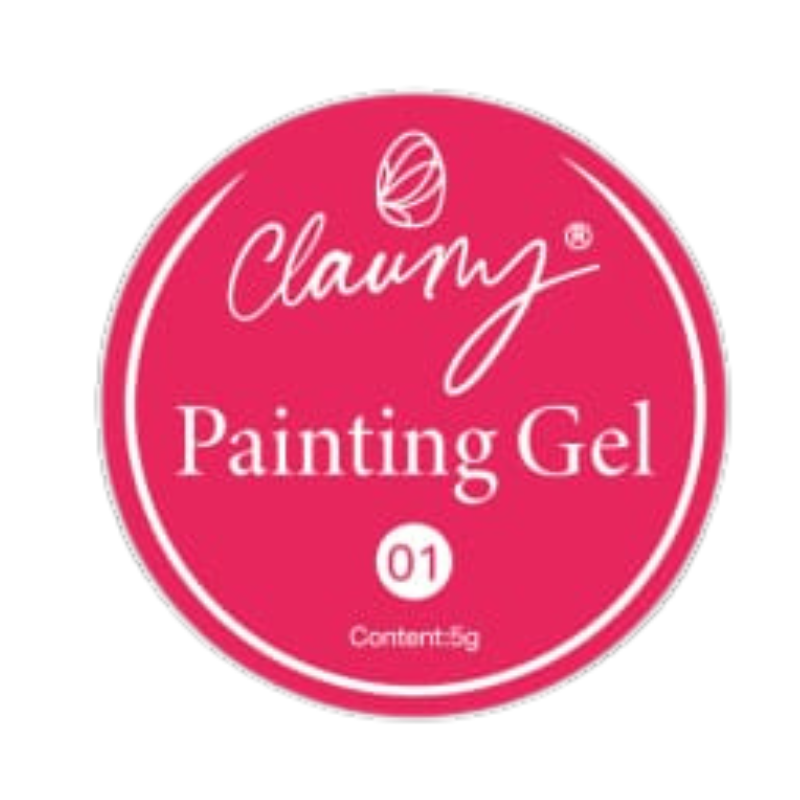 Claumy Ultra Pigmented Painting Gel 01 Neon Pink - 5g | Vibrant and Long-Lasting Colors