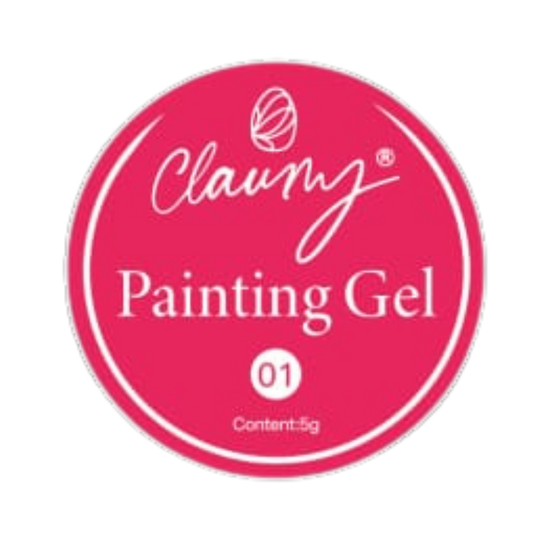 Claumy Ultra Pigmented Painting Gel 01 Neon Pink - 5g | Vibrant and Long-Lasting Colors