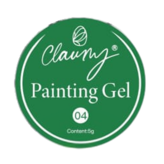 Claumy Ultra Pigmented Painting Gel 04 Green 5g | Vibrant and Long-Lasting Colors