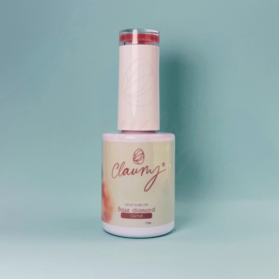 Base Diamond Orchid 15 ml · Tono orquídea con brillo fucsia