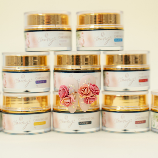 Carving Gel Claumy - Color 01 (Negro Intenso)