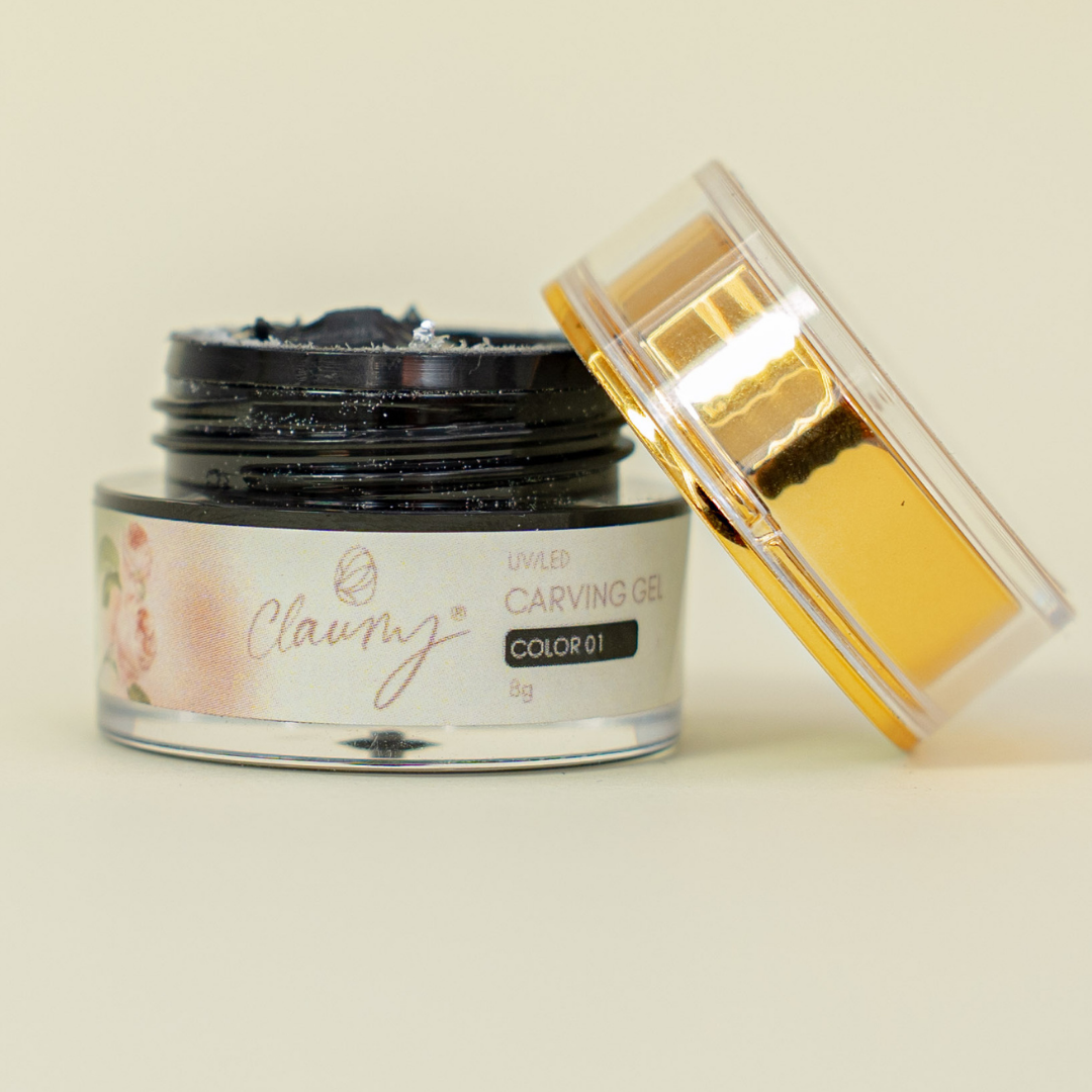 Carving Gel Claumy - Color 01 (Negro Intenso)