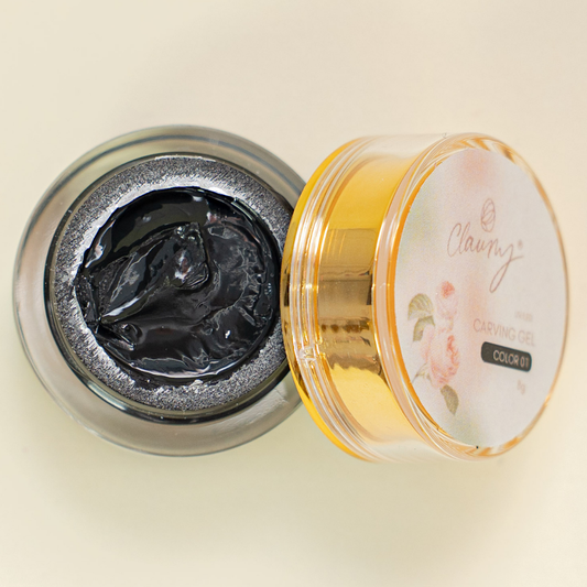 Carving Gel Claumy - Color 01 (Negro Intenso)