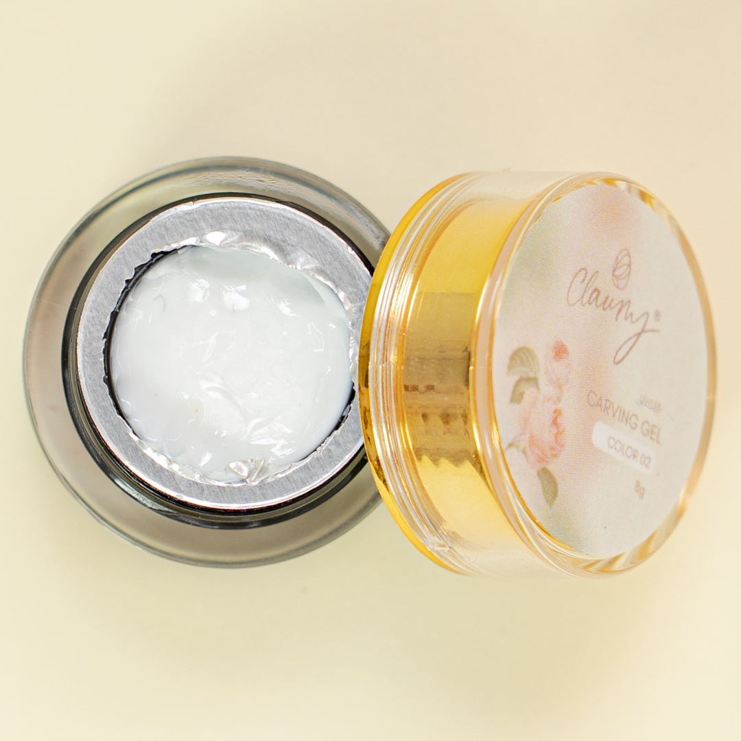 Carving Gel Claumy - Color 01 (Blanco)