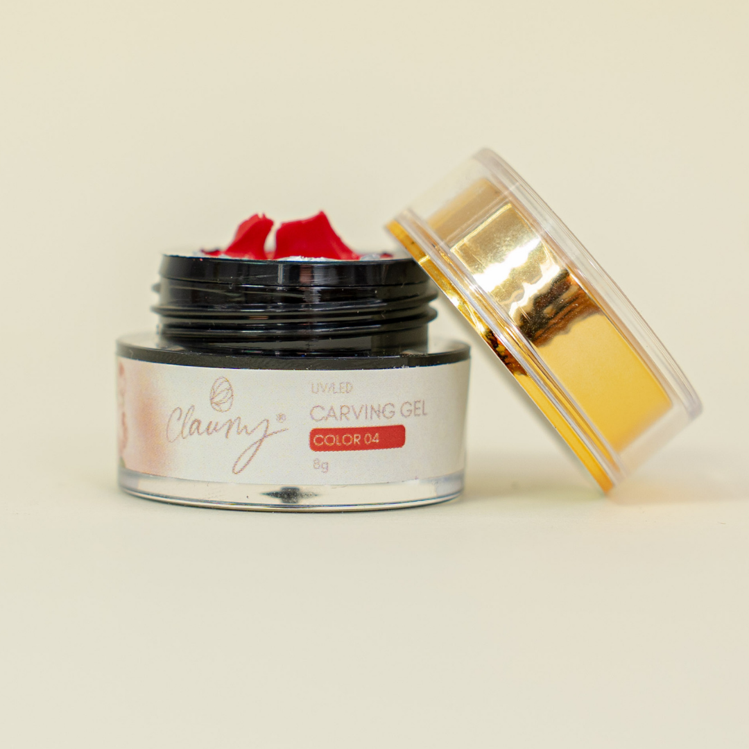 Carving Gel Claumy - Color 04 (Rojo Vibrante)