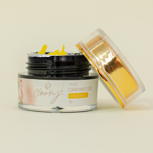 Carving Gel Claumy - Color 08 (Amarillo Luminoso)