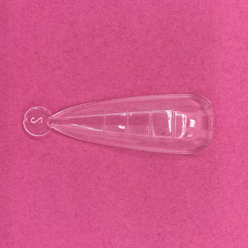Dual or Professional ALMOND Shaped Nail Molds - Claumy Dual System, 120 Reusable Pieces