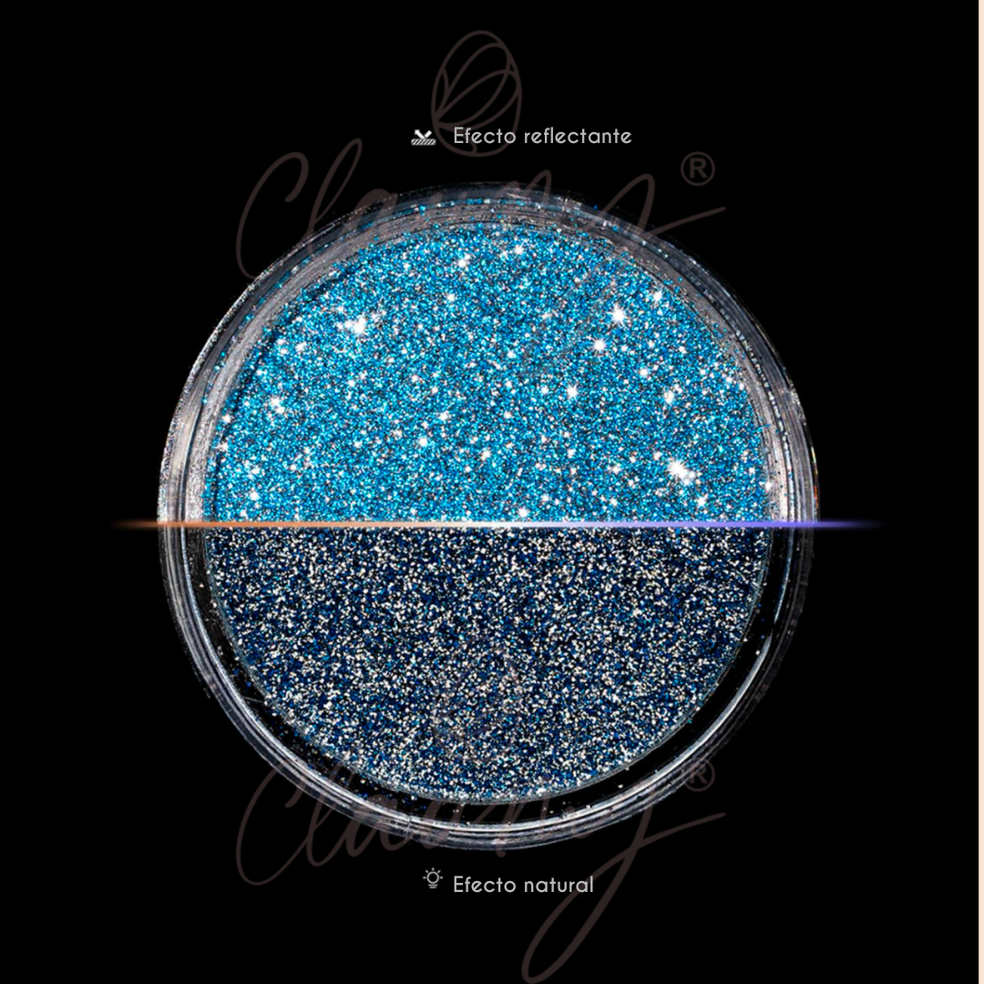 🌟 Micro Purpurina Reflective Power Sapphire Flash RF0204