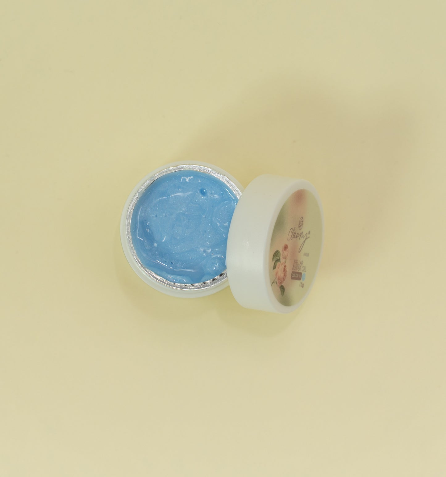 💎 Gel Builder Stellar Claumy Nº 11 – Azul Celeste con Micro Purpurina