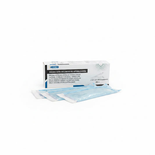 Bolsas de Esterilización 90x260 mm – Bolsas de auto sellado (Pack 200 uds) - Academia Claumy Velazquez