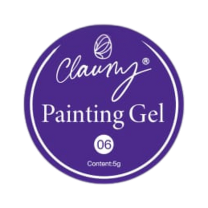 Gel Painting Ultra Pigmentado de Claumy 06  Violeta 5g | Colores Vibrantes y de Larga Duración