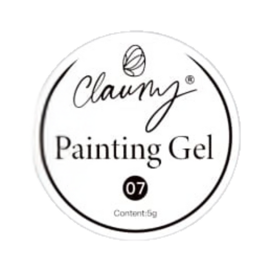 Gel Painting Ultra Pigmentado de Claumy 10 Blanco- 5g | Colores Vibrantes y de Larga Duración