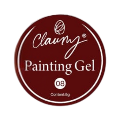 Gel Painting Ultra Pigmentado de Claumy 08 Marrón - 5g | Colores Vibrantes y de Larga Duración