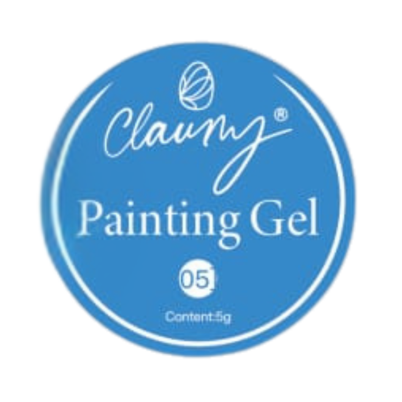 Gel Painting Ultra Pigmentado de Claumy 05 Azul Claro- 5g | Colores Vibrantes y de Larga Duración