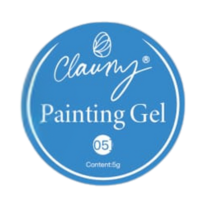 Gel Painting Ultra Pigmentado de Claumy 05 Azul Claro- 5g | Colores Vibrantes y de Larga Duración