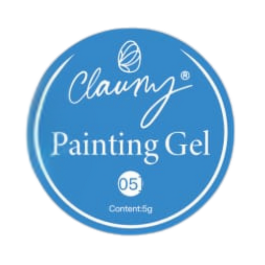 Gel Painting Ultra Pigmentado de Claumy 05 Azul Claro- 5g | Colores Vibrantes y de Larga Duración