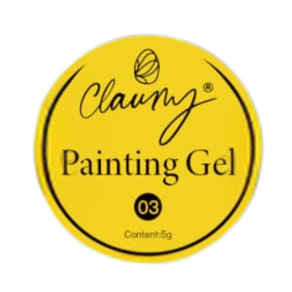 Gel Painting Ultra Pigmentado de Claumy 03 Amarillo- 5g | Colores Vibrantes y de Larga Duración