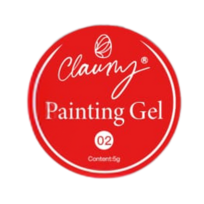 Gel Painting Ultra Pigmentado de Claumy 02 Rojo- 5g | Colores Vibrantes y de Larga Duración