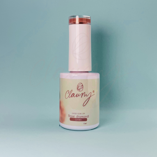 Base Diamond Golden  15 ml  · Oro 24 K micro-glitter autonivelante
