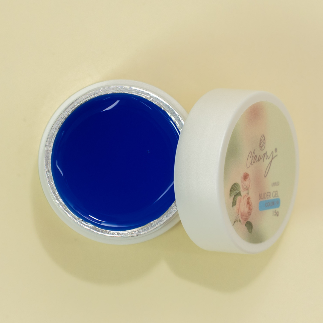 💙 Gel Builder Color Claumy Nº 19 – Azul Intenso Glass