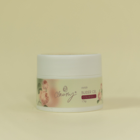 ❤️ Gel Builder Color Claumy Nº 21 – Burdeos Glass