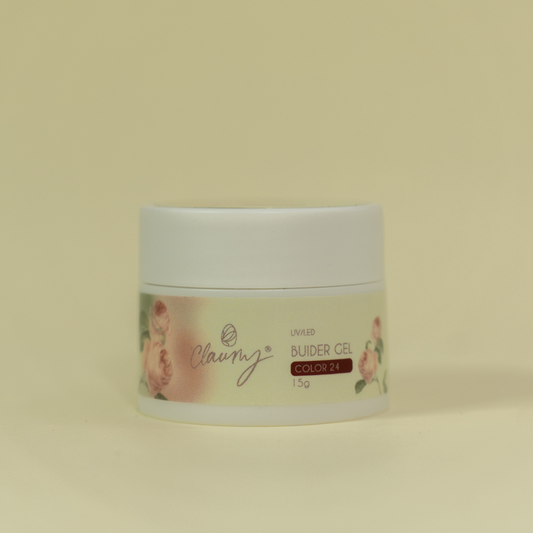 ❤️ Gel Builder Color Claumy Nº 24 – Rojo Rubí Glass