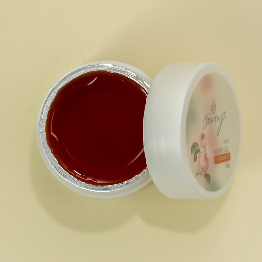 ❤️ Gel Builder Claumy Nº 17 – Rojo Ámbar Glass