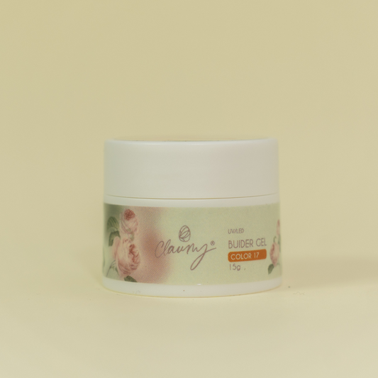 ❤️ Gel Builder Claumy Nº 17 – Rojo Ámbar Glass