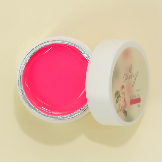 💖 Gel Builder Color Claumy Nº 23 – Rosa Fucsia Neón Glass