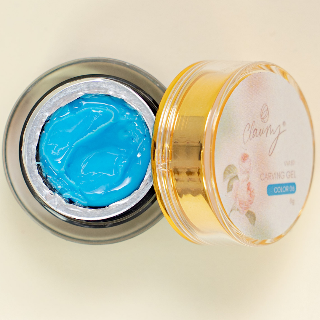 Gel para Escultura Claumy - Cor 06 (Azul Celeste)