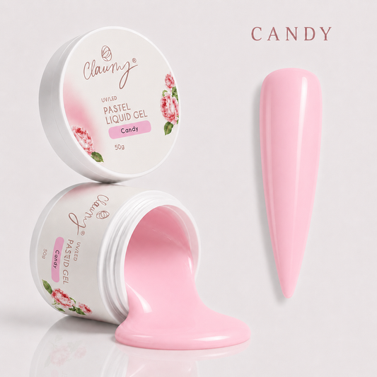 Pastel Liquid Gel Candy — Gel Líquido Construcción Profesional Claumy® 50g - Academia Claumy Velazquez