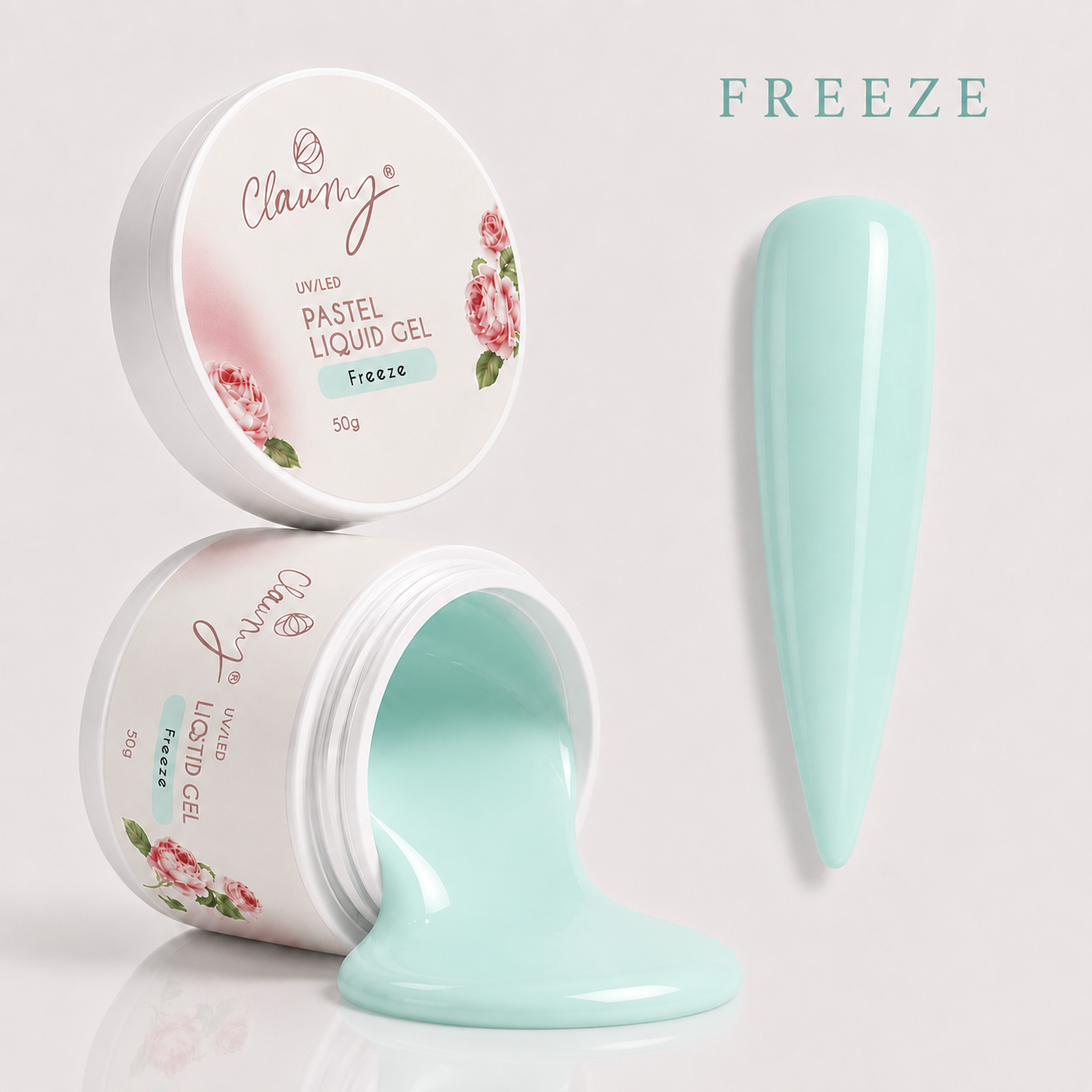 Pastel Liquid Gel Freeze — Gel Líquido Construcción Profesional Claumy® 50g