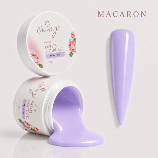 Pastel Liquid Gel Macaron — Gel Líquido Construcción Profesional Claumy® 50g - Academia Claumy Velazquez