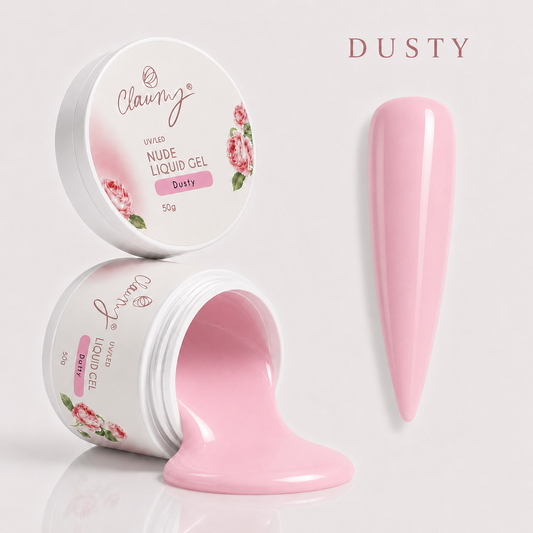 Nude Liquid Gel Dusty — Gel Líquido Construcción Profesional Claumy® 50g - Academia Claumy Velazquez