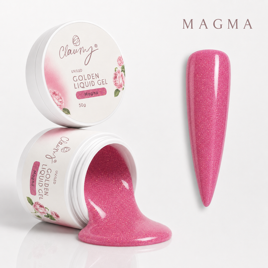 Golden Liquid Gel Magma — Gel Líquido Purpurina Dorada Claumy® 50g - Academia Claumy Velazquez