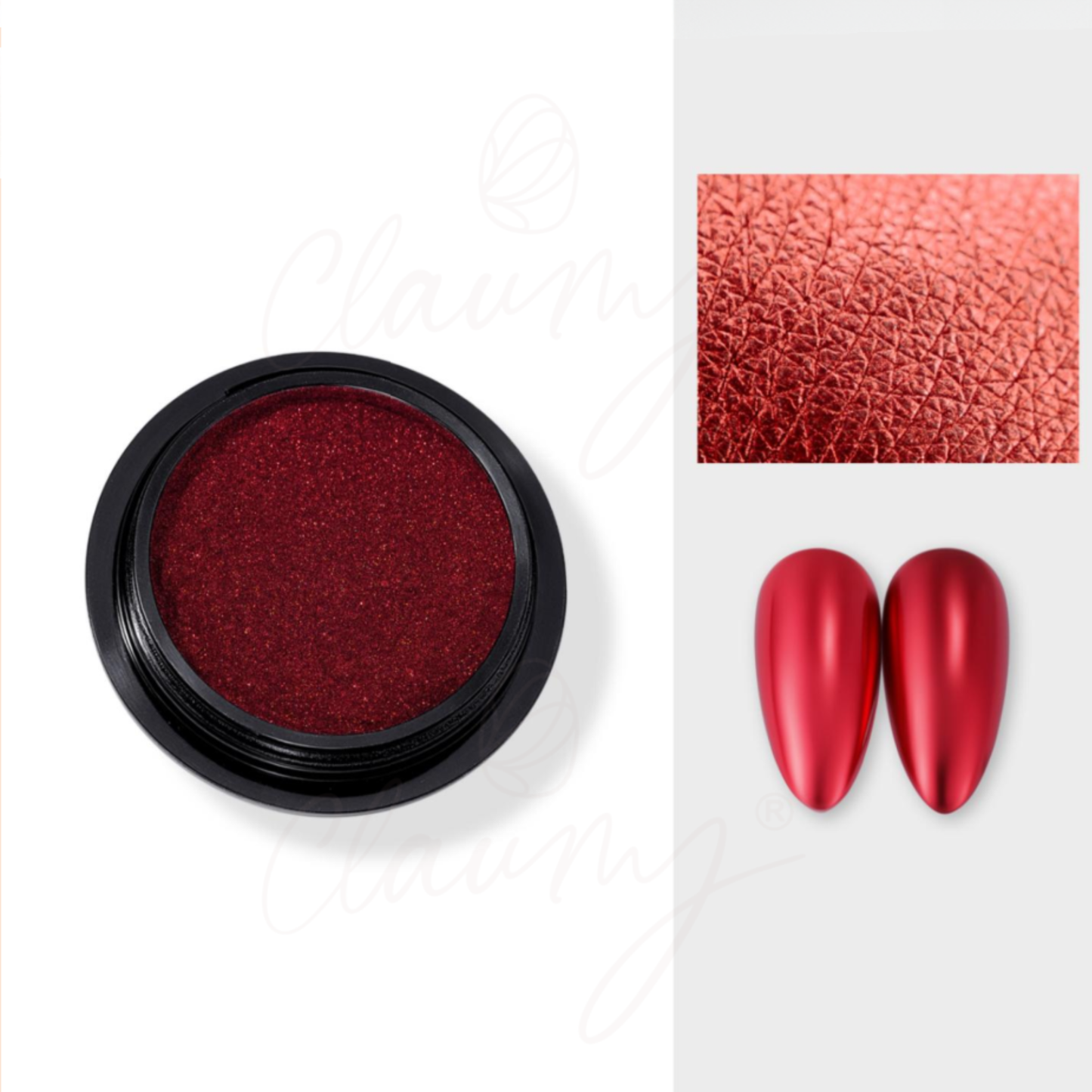 Mirror Chrome MC0105 – Pigmento Efecto Espejo Rojo Metálico Profesional