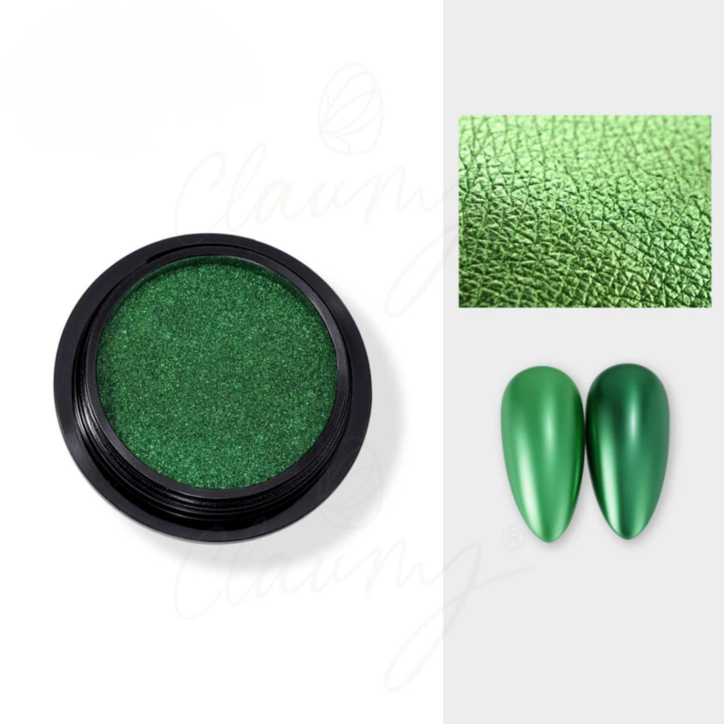 Mirror Chrome MC0106 – Pigmento Efecto Espejo Verde Metálico Profesional