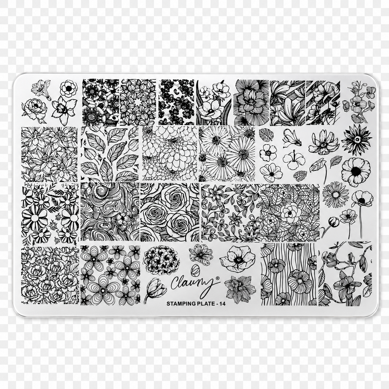 Placas de stamping reutilizables con grabado profesional 🧩 Claumy® Stamping Plates Precision