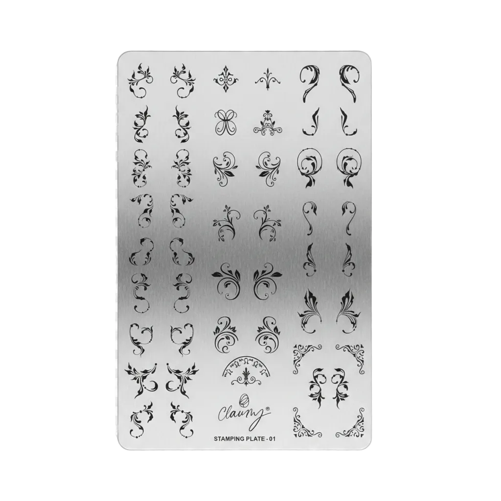 Placas de stamping reutilizables con grabado profesional 🧩 Claumy® Stamping Plates Precision