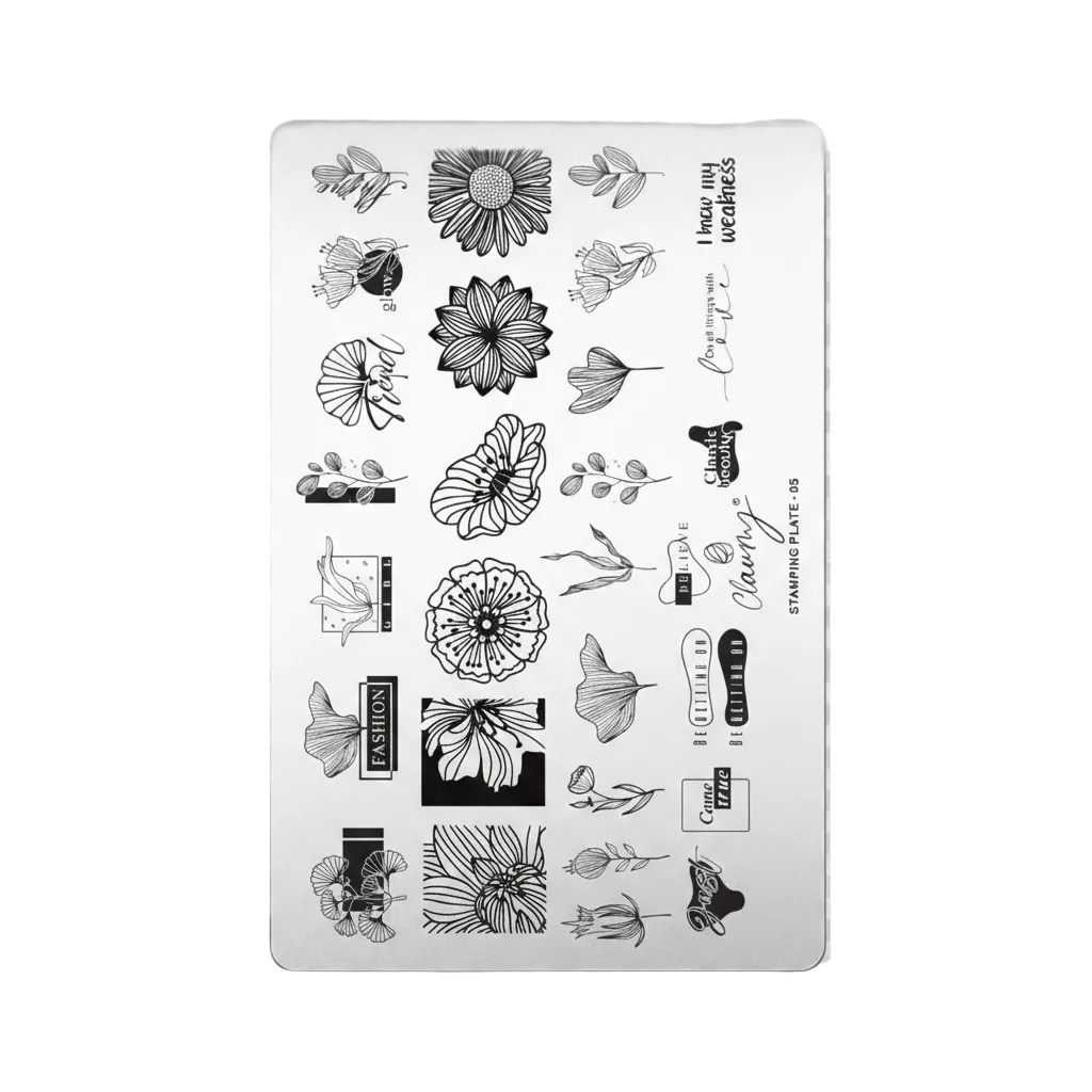 Placas de stamping reutilizables con grabado profesional 🧩 Claumy® Stamping Plates Precision - Academia Claumy Velazquez