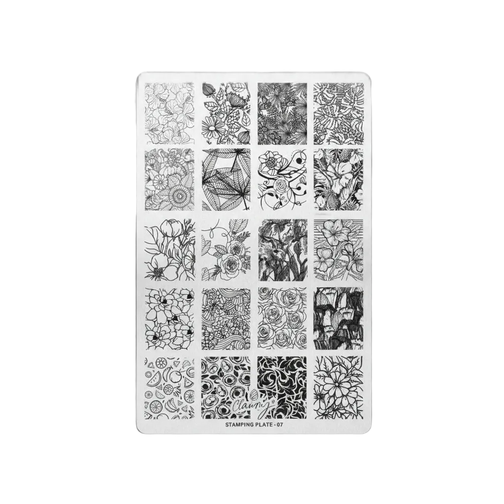 Placas de stamping reutilizables con grabado profesional 🧩 Claumy® Stamping Plates Precision