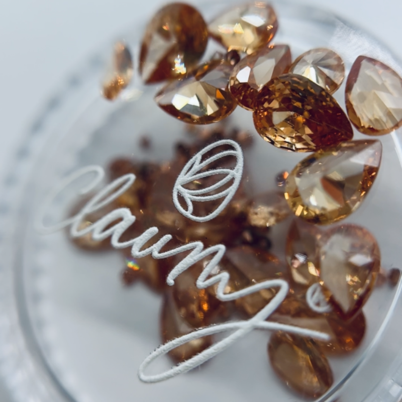 Claumy®️ Set Cristalli per la Decorazione delle Unghie - Fiore di Cristallo