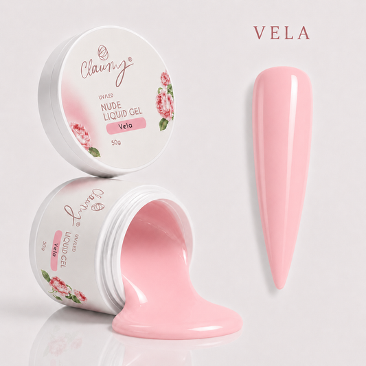 Nude Liquid Gel Vela — Gel Líquido Construcción Profesional Claumy® 50g - Academia Claumy Velazquez