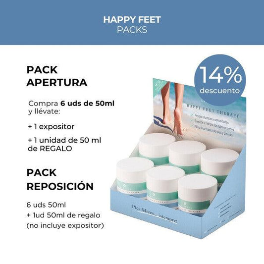 Light Slate Gray EXPOSITOR HAPPY FEET THERAPY 50 ml 6+1