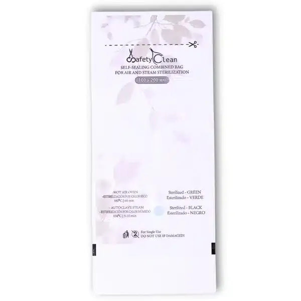 🧼 Bolsas de Esterilización 100x200 mm – Combinadas Transparentes con Doble Indicador (Pack 100 uds)