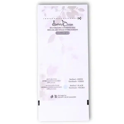 🧼 Bolsas de Esterilización 100x200 mm – Combinadas Transparentes con Doble Indicador (Pack 100 uds)